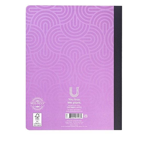 New Set of 2 U Style Glitter Festival Composition Book, 100 Sheets, College Rule - Picture 4 of 7